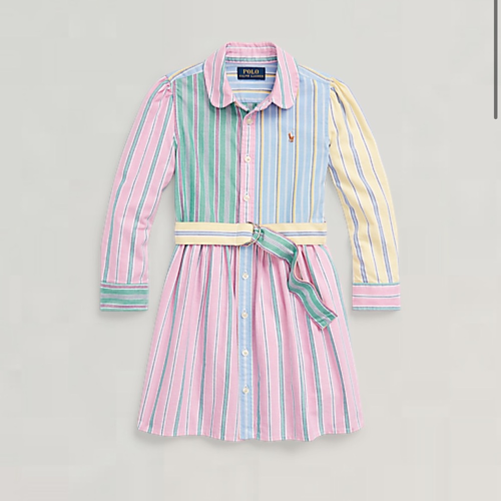 Euc polo oxford fun sun dress